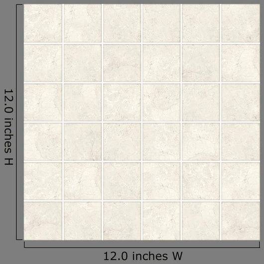 High-quality Beige Mosaic Pattern Wall Decal