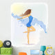 Blue Dance Wall Decal