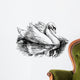 white swan Wall Decal