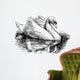 white swan Wall Decal