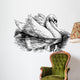 white swan Wall Decal