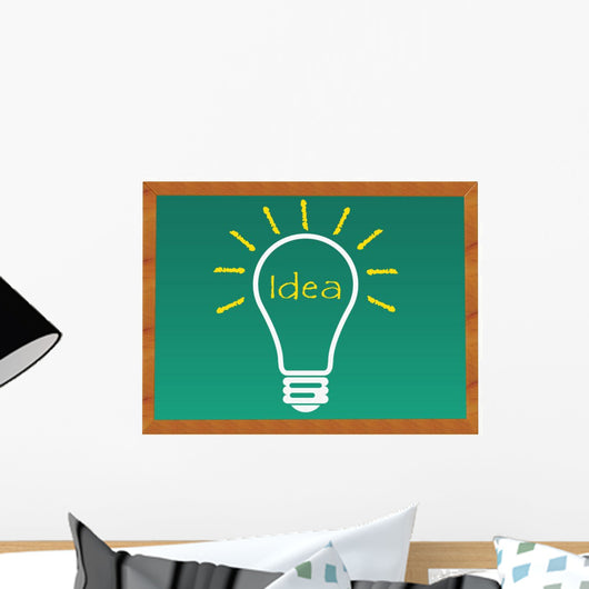 Pizarra Con Un Dibujo Wall Decal