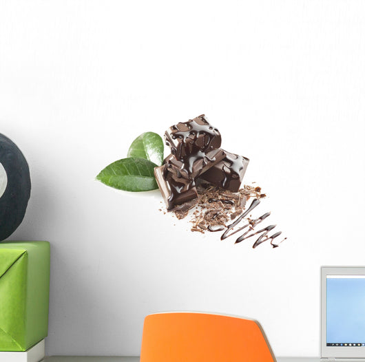 Up Chocolate Pieces White Wall Decal