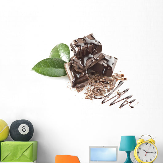 Up Chocolate Pieces White Wall Decal
