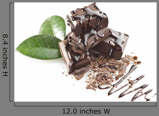 Up Chocolate Pieces White Wall Decal