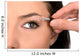 Close up look of applying eyeshadow with applicator Wall Mural