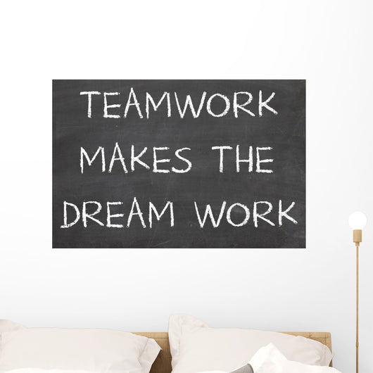 teamwork word cloud Wall Mural