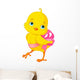 Chick with bow Wall Decal