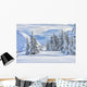 Snowy Forest Landscape Wall Decal