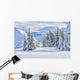 Snowy Forest Landscape Wall Decal