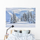 Snowy Forest Landscape Wall Decal
