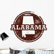 Alabama Usa State Stamp