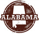 Alabama Usa State Stamp