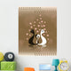 Cats Card Wall Mural