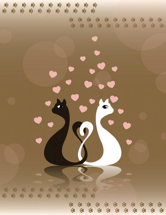 Cats Card Wall Mural