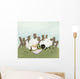 Ovejas Leyendo Wall Decal