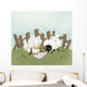 Ovejas Leyendo Wall Decal