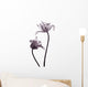 tulip  silhouettes on white Wall Decal