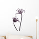 tulip  silhouettes on white Wall Decal