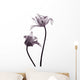 tulip  silhouettes on white Wall Decal