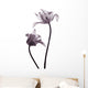 tulip  silhouettes on white Wall Decal