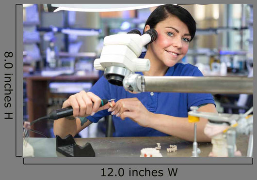 Dental Technician Producing Prosthesis