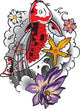 tattoo Koi Fish Wall Decal