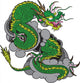 Green Dragon Wall Decal