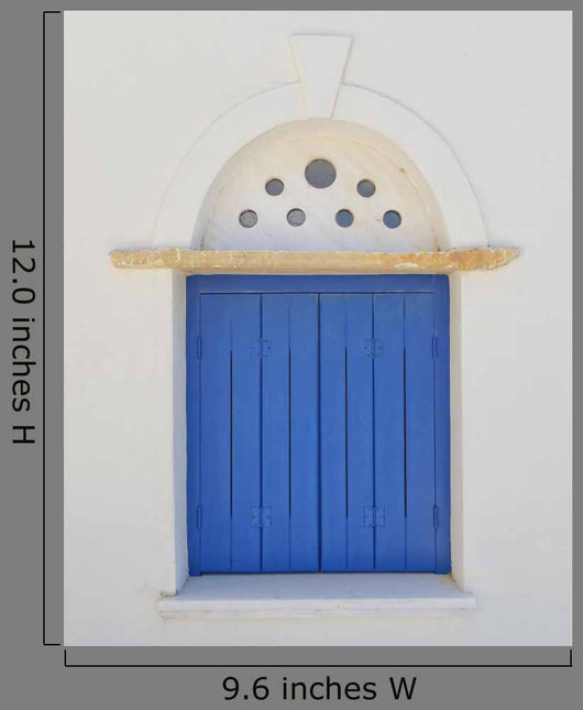 Decorated Blue Window