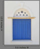 Decorated Blue Window