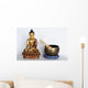 Buddha with Singing Bowl Wall Decal