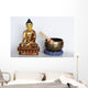 Buddha with Singing Bowl Wall Decal