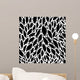 Black and White Leaves Wall Decal