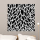 Black and White Leaves Wall Decal