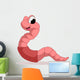 Cartoon worm Wall Decal