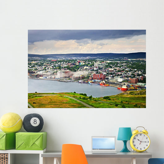 Cityscape of Saint John's from Signal Hill Wall Mural