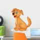 Cute dog cartoon Wall Decal