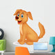 Cute dog cartoon Wall Decal