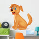 Cute dog cartoon Wall Decal