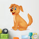 Cute dog cartoon Wall Decal
