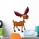 Funny Moose Cartoon Wall Decal