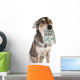 Dog with money Wall Decal