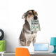 Dog with money Wall Decal