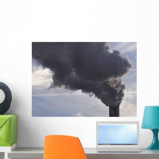 Smoke Stack Pollution Wall Decal