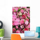 Mixed pink flower arrangement Wall Mural