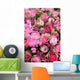Mixed pink flower arrangement Wall Mural