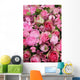 Mixed pink flower arrangement Wall Mural