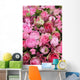 Mixed pink flower arrangement Wall Mural