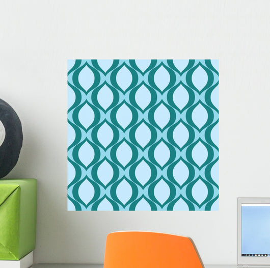 Seamless Abstract Eye Pattern Wall Decal
