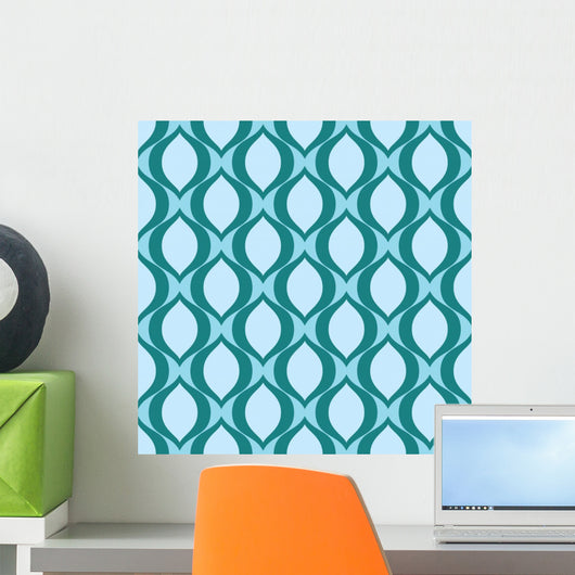 Seamless Abstract Eye Pattern Wall Decal